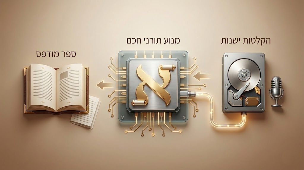 להפוך את הכונן הקשיח לספר: למה ה-AI הרגיל נכשל בשיעורי תורה (ואיך פותרים את זה)